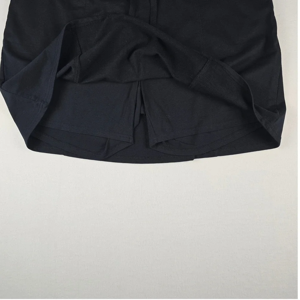 Avenue Active Skort Women 18/20 Black Drawstring Elastic Waist Built-in Shorts